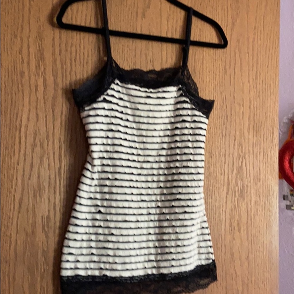 Maurices Lace stripped tank top